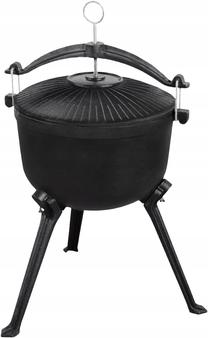 Puodas Master Grill & Party Iron Cauldron, ketus, 28 cm, Ø 28 cm, juoda sp.