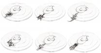 Kalėdinė dekoracija 4Living Wine Glass Charms 301300, sidabro sp.