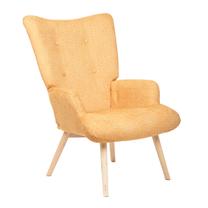 Krėslas Homla Moss Pop 882857, garstyčių sp., 55 cm x 70 cm x 95 cm