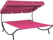 Välivoodi VLX Outdoor Lounge Bed 313528, roosa v.