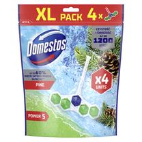 Tualetes poda tīrīšanas līdzeklis-atsvaidzinātājs Domestos POWER5 Pine, 2 l, 4 gab.