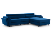 Kampinė sofa - lova Mariall Riviera 81, mėlyna sp., dešininė, 200 x 288 cm x 92 cm