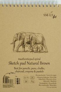 Piešimo popierius Smiltainis Natural Sketch Pad, A4, 135 g/m², ruda sp., 29.7 cm x 21 cm, 80 lapų vnt.