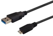 Vads Savio CL-102 USB 3.0, Micro USB 3.0 B male, 1 m, melna krās.
