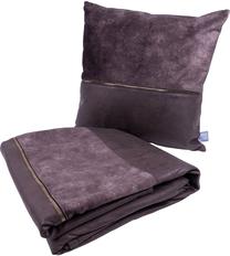 Pledo ir pagalvės komplektas Kenda Sand Picco 125 Picco 125, ruda sp./pilka sp., 130 cm x 170 cm