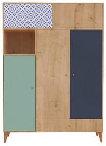 Spinta Kalune Design Colores V5, įvairių spalvų, 135 cm x 55 cm x 190 cm