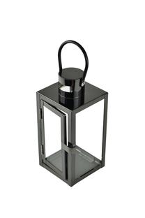Žibintas Barcelona, 10 cm x 10 cm x 23 cm, juoda sp.