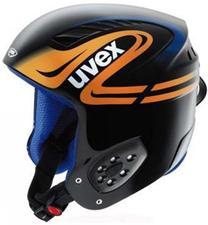 Slēpošanas ķivere Uvex Wing Ultra Race, zila krās./melna krās./oranža krās., XS