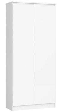 Biuro spinta Akord Furniture Factory R80 2D 8P CLP, balta sp., 180 cm x 80 cm x 35 cm