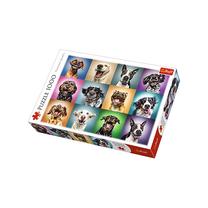 Pusle Trefl Funny Dog Portraits 10462, 68.3 cm x 48 cm, 1000 tk, mitmevärviline