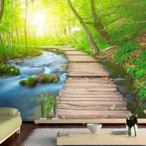Fototapete Artgeist Green forest, 105 cm x 150 cm