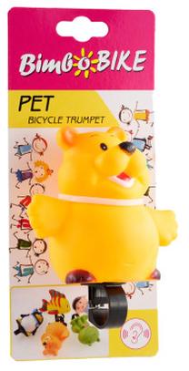 Dviračio skambutis Bimbo Bike Yellow Bear 90924BR, plastikas/guma, geltona sp.