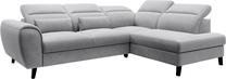 Kampinė sofa Noble Sola 4, pilka sp., dešininė, 201 x 255 cm x 100 cm