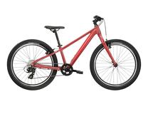 Vaikiškas dviratis, vaikų Kross Leah Jr. 1.0, raudona sp./rožinė sp., 24"