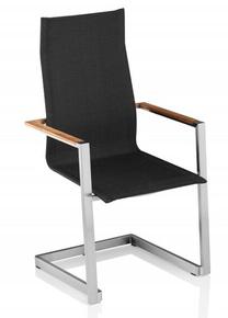 Lauko kėdė Kettler Sense Spring 0105009-9400, antracito sp./sidabro sp., 63 cm x 60 cm x 102 cm