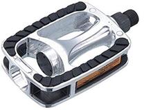 Pedalas City Aluminium DDPD0105, aliuminis, aliuminio sp./juoda sp.