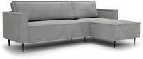 Kampinė sofa Polak Meble Ranger, pilka sp., dešininė, 223 x 151 cm x 84 cm