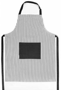 Priekšauts Homla Fasko 738876, 80 cm x 60 cm, balta krās./melna krās.