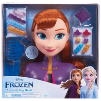 Голова куклы с аксессуарами Frozen Anna Styling Head 32811F, многоцветный