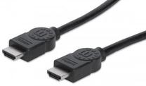 Vads Manhattan HDMI male, HDMI male, 2 m, melna krās.