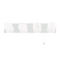 Šviestuvas sieninis Searchlight Global 6337-4-LED, G9, 3000 °K, 4 x 2.5 W, balta sp. / chromo sp.