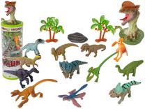Figūrėlių rinkinys, su priedais, dinozauras Lean Toys Animal Kingdom, 12 vnt., įvairių spalvų