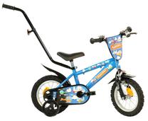 Vaikiškas dviratukas su papildomais ratukais, vaikų Bimbo Bike Plane, mėlyna sp., 12"