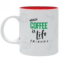Krūzīte ABYstyle Friends Central Perk, balta krās./sarkana krās./zaļa krās., 320 ml