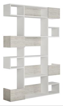 Pastatoma lentyna Kalune Design Niho 855DTE3720, balta sp., 171 cm x 20 cm x 120 cm