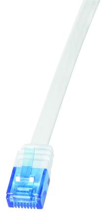 Провод Logilink Patch Cable Flat CAT 5e UTP RJ-45 8P8C, RJ-45 8P8C, 5 м, белый цв.