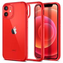 Чехол для телефона Spigen Ultra Hybrid, прозрачный цв./красный цв., Apple