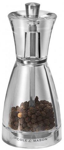 Druskos ir pipirų malūnėlis Cole and Mason, nerūdijančiojo plieno/skaidri