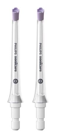 Набор сменных головок для ирригаторов Philips Sonicare HX3062/00 F3 Quad Stream, белый цв., 2 шт.