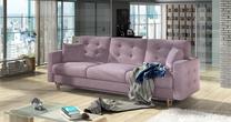 Sofa Asgard Soro 61, violetinė sp., 92 x 233 cm x 93 cm