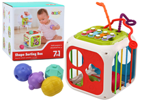 Развивающий кубик Shape Sorting 7in1, 18 см, многоцветный