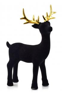 Ziemassvētku dekors Mondex Santa Lila Reindeer HTTP4057, 17 cm, zelta krās./melna krās.