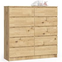 Komoda Akord Furniture Factory K120 94036010, ruda sp., 121 cm x 120 cm x 40 cm