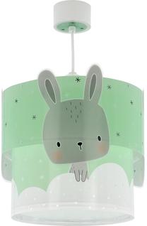 Valgusti rippuv Dalber Baby Bunny 61152H, E27, 1 x 15 W, roheline v./hall v. / valge v., 25 x 26 cm