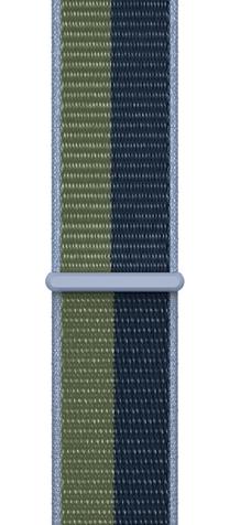 Dirželis Apple, 45mm Abyss Blue/Moss Green Sport Loop - Regular, mėlyna sp./žalia sp.