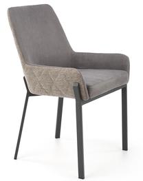 Valgomojo kėdė K439, smėlio sp./tamsiai pilka sp., 55 cm x 54 cm x 86 cm