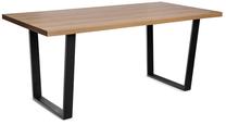 Stalas Homla Fane Basic, juoda sp./medžio sp., 180 cm x 85 cm x 76 cm