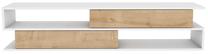TV galds Kalune Design Cortez, brūna krās./balta krās., 35.3 cm x 160 cm x 38.6 cm