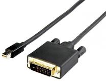 Vads Unitek Mini Display port male, DVI male, 1 m, melna krās.