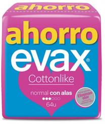 Higieniniai paketai Evax Cottonlike, Normal, 64 vnt.