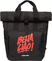 Mokyklinė kuprinė Erik La Casa De Papel Bella Cia, juoda sp., 40 cm x 12 cm x 37 cm