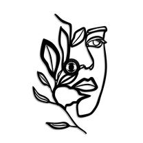 Šviestuvas sieninis Opviq Flower Faced, E27, 1 x 40 W, nėra gaubto / juoda sp.