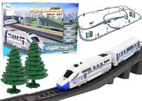 Игрушечный поезд с рельсами Lean Toys Power Train World, многоцветный