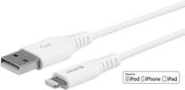 Laidas Estuff, USB/Apple Lightning, 50 cm, balta sp.
