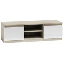 TV galds 120, ozola krās./balts krās., 120 cm x 40 cm x 36 cm