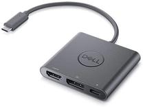 Adapteris Dell USB-C To HDMI/DP With Power Pass-Through USB Type-C, DisplayPort / HDMI / USB, 0.18 m, melna krās.